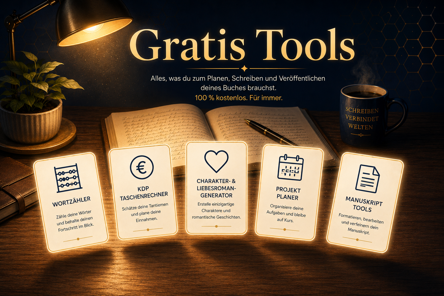Übersicht der kostenlosen BeeStory Autoren-Tools